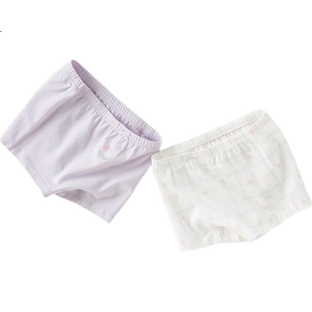 DAVE & BELLA [Two-Pack] Children's Underwear, Baby Boxer Briefs for Girls, Boy Shorts, Comfortable Fit without Pinching