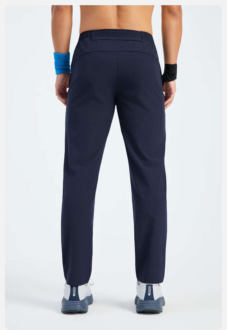 KELME Men's Summer New Woven Straight Quick-Dry Sports Pants Fitness Training Running Trousers Midnight Blue XL 14