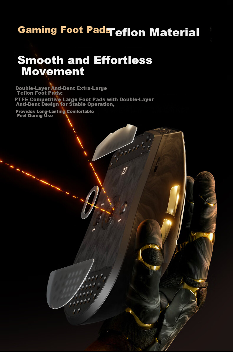 EWEADN Z7 Wireless Gaming Mouse Carbon Fiber Lightweight 3950 Sensor Native Dual 8K Report Rate Universal for Laptop Small Medium Hands Peripheral Qinglian Purple 15