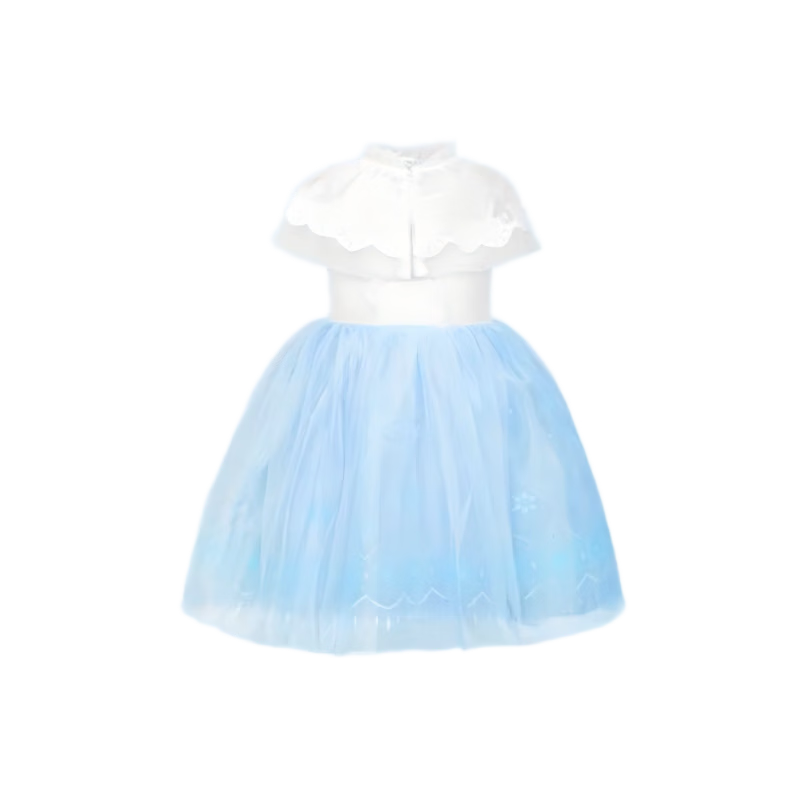 Disney 2026 New Summer Girls' Dress Frozen Elsa Princess Tulle Dress 140CM
