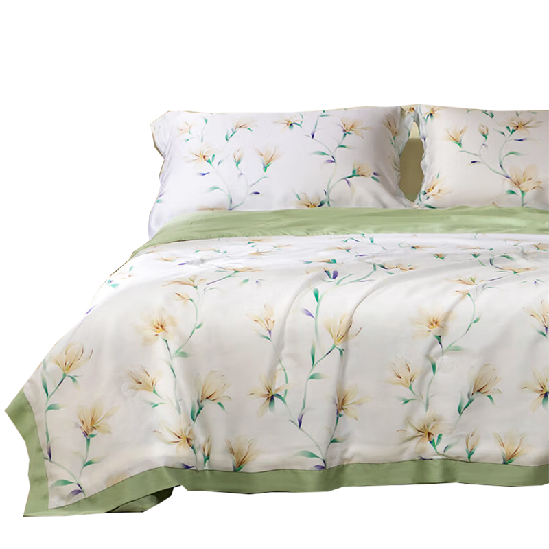 MUJI 100% Silk Quilt Summer Blanket Lyocell Tencel Summer Quilt Double Air Conditioning Quilt 200*230cm