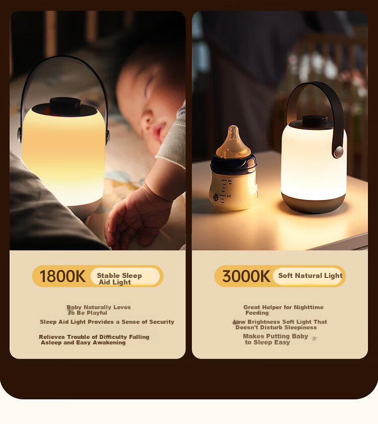 Paulmann P German Paulmann Eye Protection Night Light Rechargeable 3000K Bedroom Nursing Baby Portable Camping Handheld Bedside Lamp 6