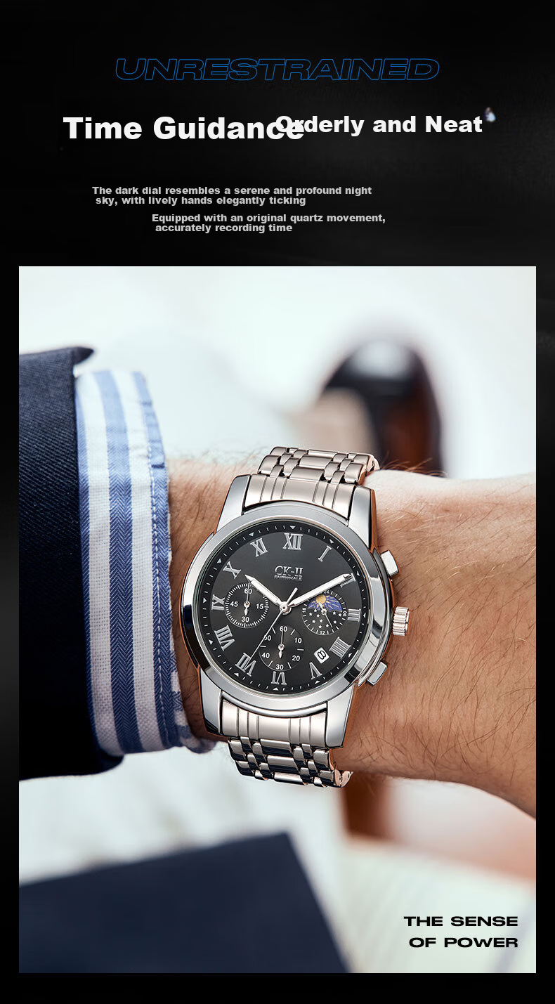 MARK FAIRWHALE Birthday Gift, Small CK Collaboration Men's Watch, Business Style, 2026 New Model, Top Ten Famous Watches, Wristwatch 5039 5