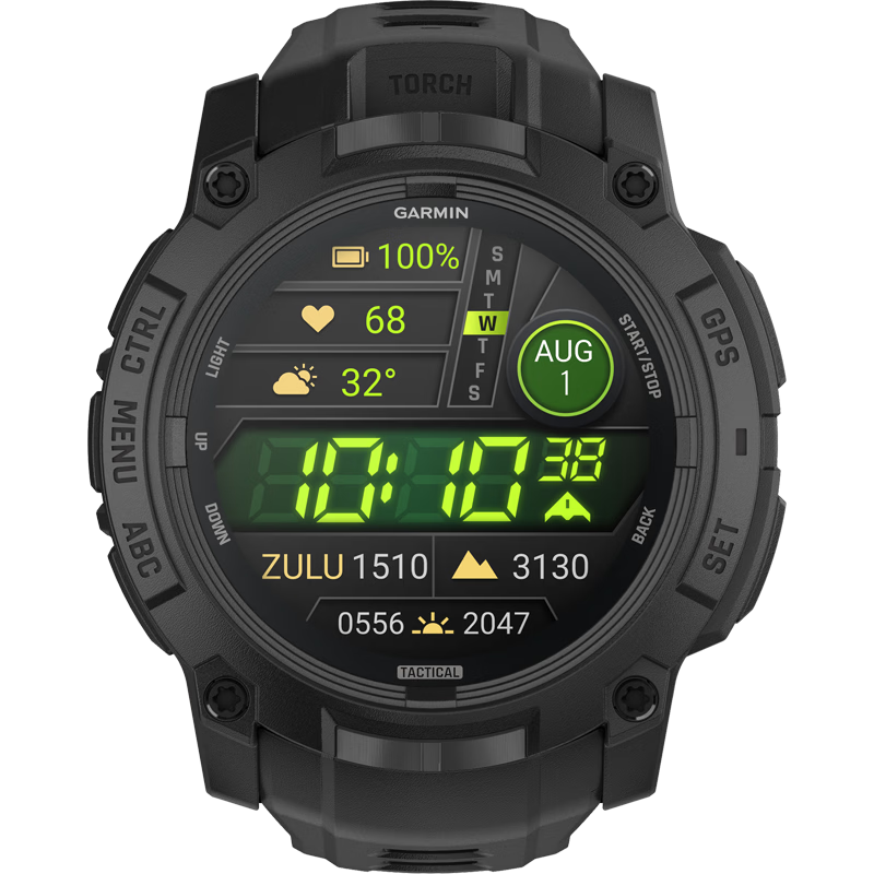 GARMIN Instinct 3 Tactical Edition AMOLED 50mm Outdoor Adventure GPS Positioning Sports Smartwatch
