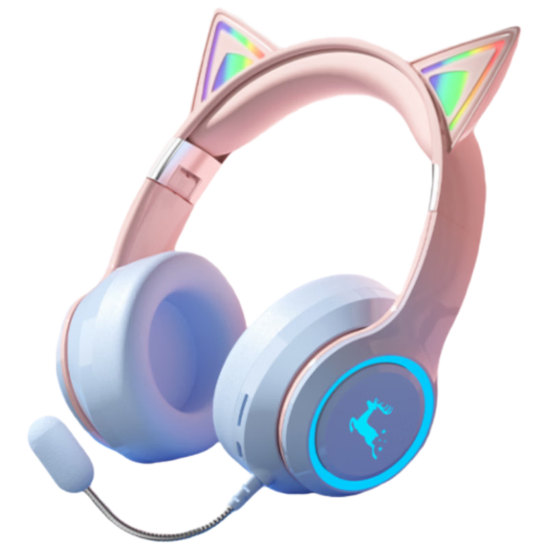 EZHK Children's In-Ear Monitor Headphones Noise-Canceling Bluetooth Over-Ear Headset for Students Ages 6-15 Reading and Learning Gift for Boys and Girls