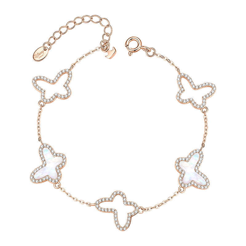 Disney Butterfly Bracelet for Women 2026 New Birthday Gift Lightweight Luxury Boutique High-End Feel for Best Friend Girlfriend