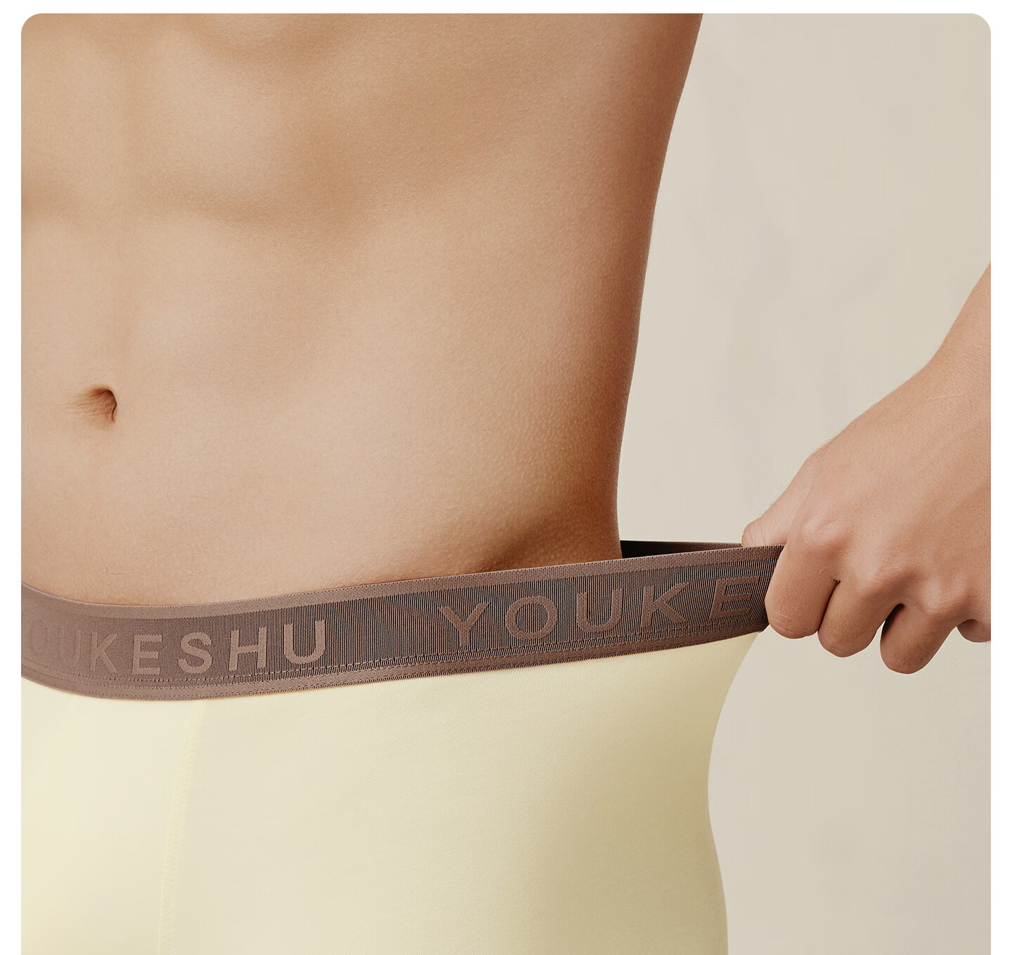 Youkeshu Men's Modal Antibacterial Cotton Crotch Soft Breathable Boxer Briefs 8