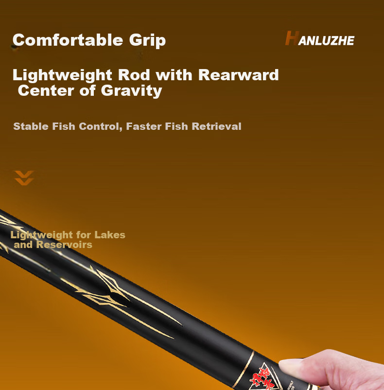 GW Fishing Rod Hand Rod 2.7m Defender Lake Reservoir Lightweight Ultra-Light Ultra-Hard 28 Tuning 5H All-Purpose Fishing Rod 7