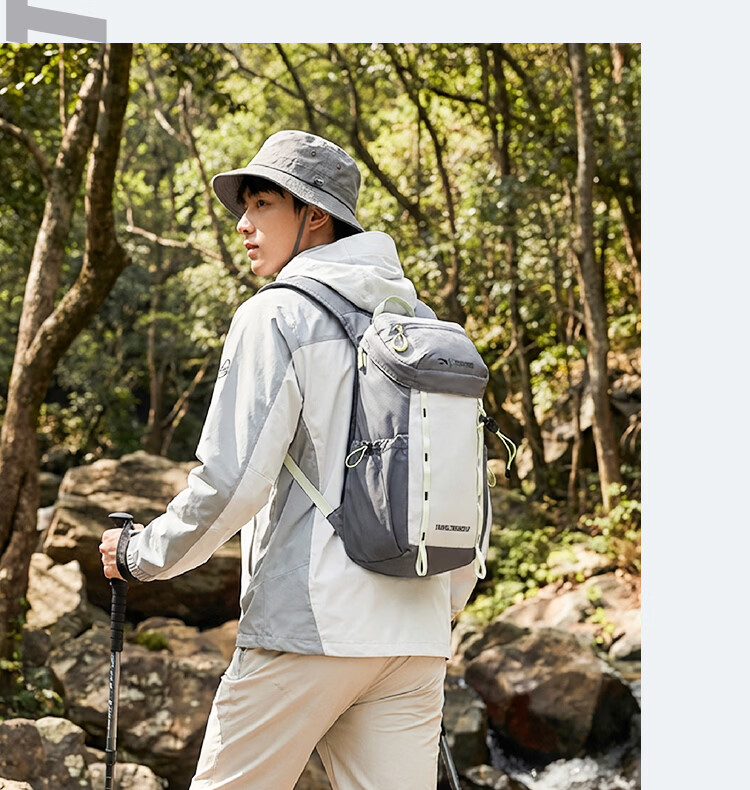 Anta Fan Zhendong Edition Baichuan TT12 Outdoor Backpack Lightweight Water-Resistant Easy-Care Hiking Mountaineering Shoulder Bag 6
