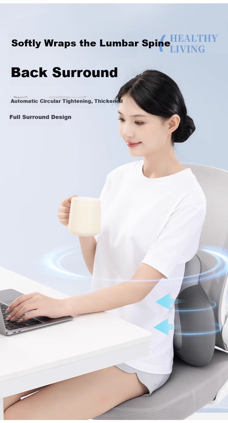 Nila Office Lumbar Support Cushion for Desk Chair, Ergonomic Backrest Pad for Long Sitting and Napping 4