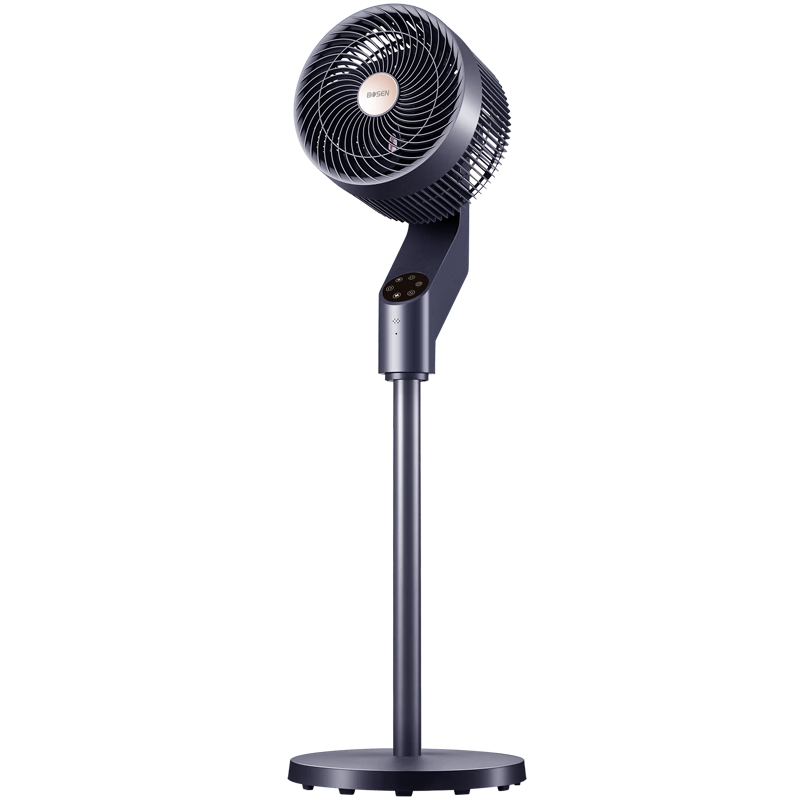 BOSEN [Voice Control] Remote-Controlled 8-Degree Oscillating Air Circulator Fan, High Airflow AC Fixed-Frequency Electric Fan, Home Floor Fan, Quiet Gentle Wind Negative Ion Electric Fan XHS-1907W