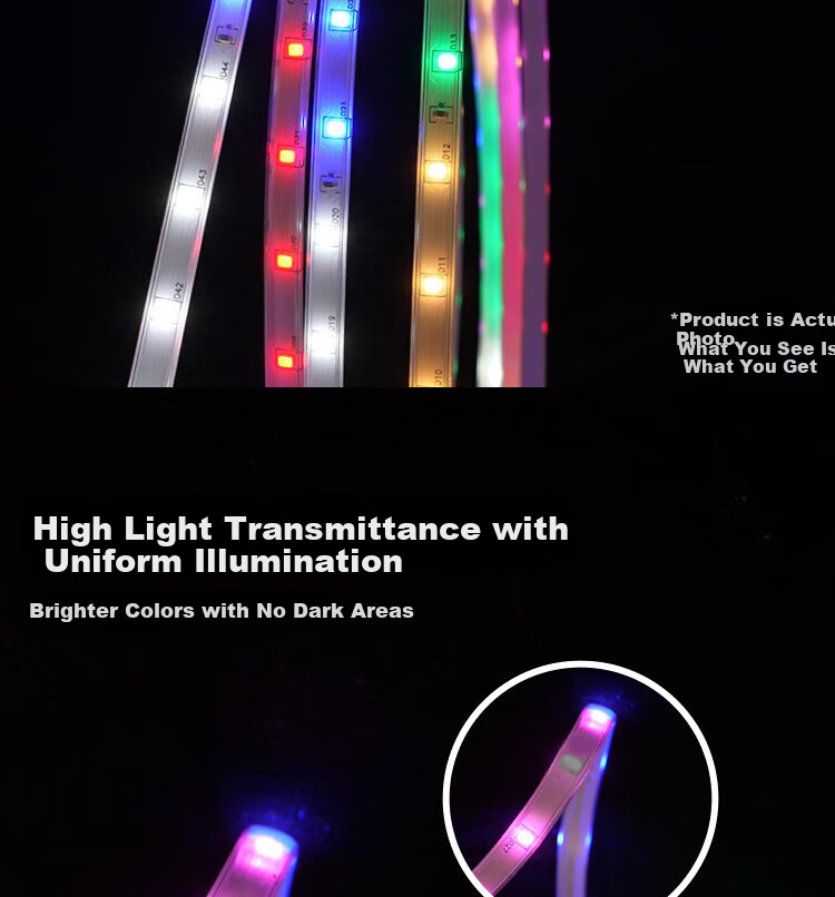 Eiperfic 48-LED Six-Color Running Light Strip Ambient Outdoor Waterproof 20m Rainproof Kit EF-PMD-048 3