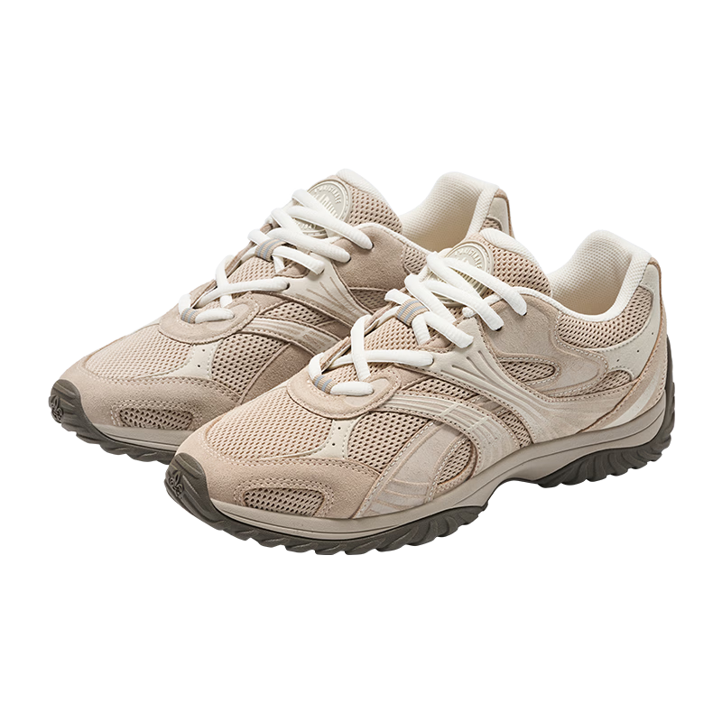 PALLADIUM Spring New Versatile Sports Casual Women's Mesh Breathable Running Shoes Gray Single Layer Size 37