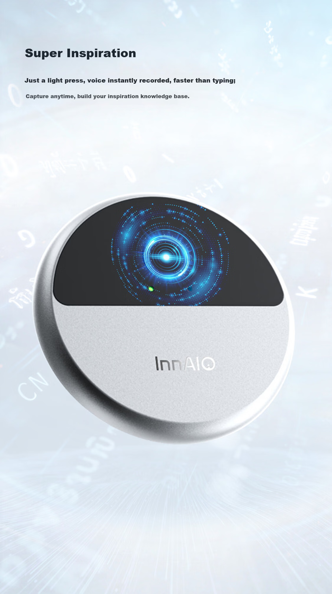 InnAIO Inno AI Key Magnetic Translator T10 [Voice Cloning] Cross-App Simultaneous Multi-Language Real-Time Translator Obsidian Black Portable Travel Essential 7