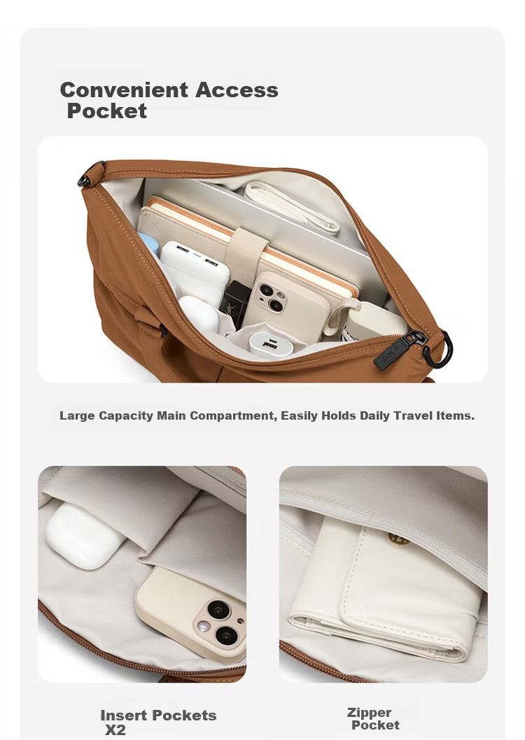 GOLF Women's Crossbody Bag Fashion Canvas Shoulder Bag Lightweight Expandable Handbag Women's Day Gift 9