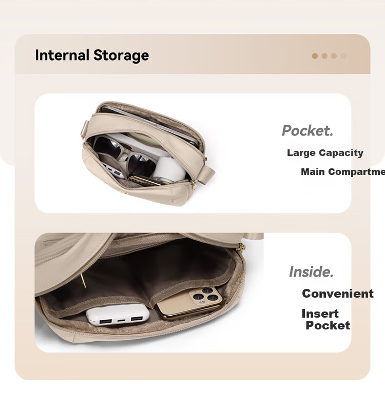 POLO Women's Lightweight Single Shoulder Crossbody Bag Large Capacity 8.3-inch iPad Bag Casual Phone Sports Sling Bag 4