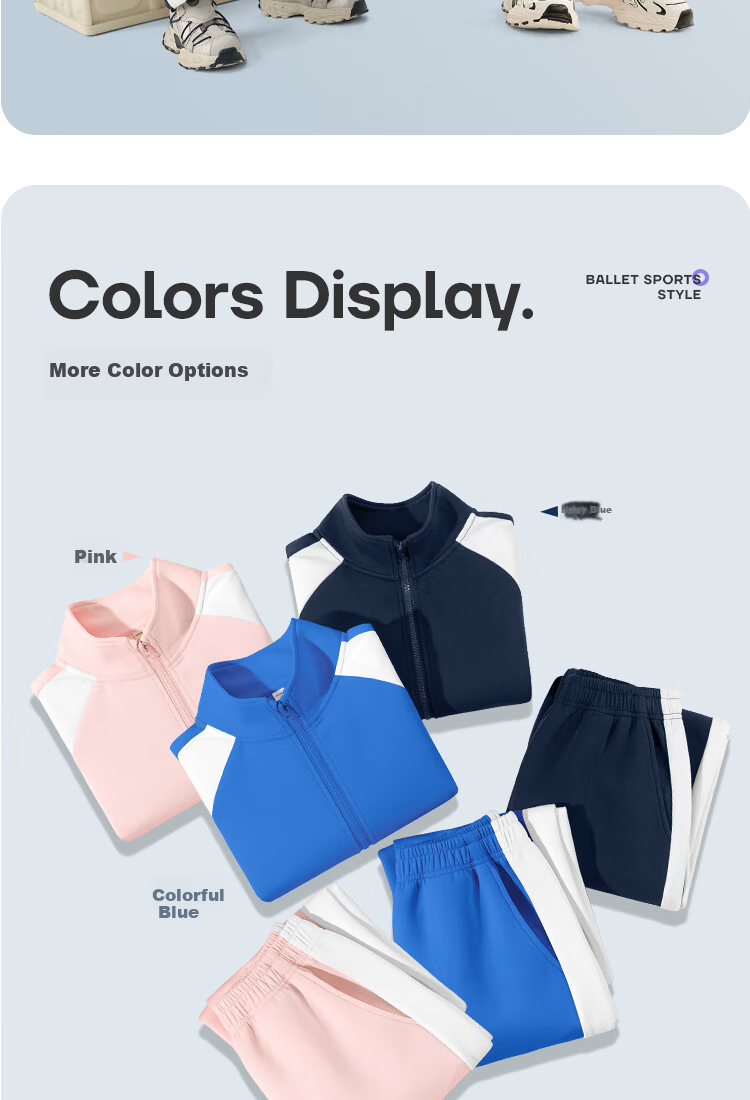 Jeanswest Kids Sports Set Spring and Autumn 2026 New Boys' Jacket Air Layer Girls' Academy Style Spring Two-Piece Set 8