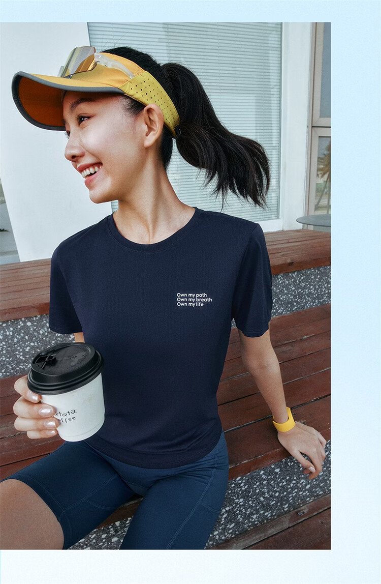 Xtep 2000KM FUN Women's Breathable Quick-Dry Running Printed Moisture-Wicking Summer Short Sleeve Shirt 27