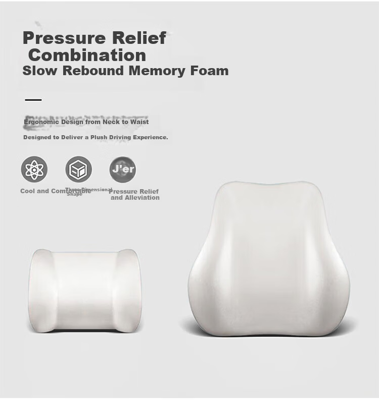BOLISH Car Headrest Pillow Neck Pillow Cushion Office Home Neck Support Dark Blue ML for Xiaomi SU7 8