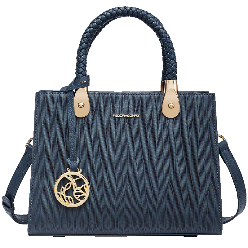 RED DRAGONFLY 2026 New Women's Handbag, Top-Grain Leather Shoulder And Handheld Bag, Birthday Gift Box for Mom
