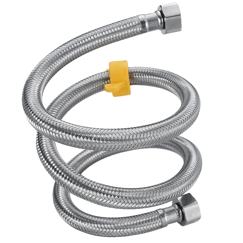 Larsd 304 Stainless Steel Inlet Hose, 150CM Toilet Inlet Pipe, Hot Water Heater Cold And Hot Universal Water Supply Pipe, BH615