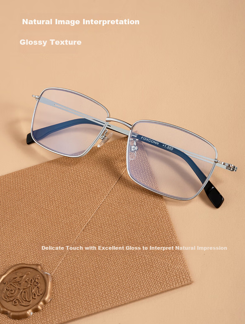 Fushikang Reading Glasses for Men, High-Definition Anti-Blue Light Business Fashion Imported High-Quality Presbyopic Glasses LG007 +200 9
