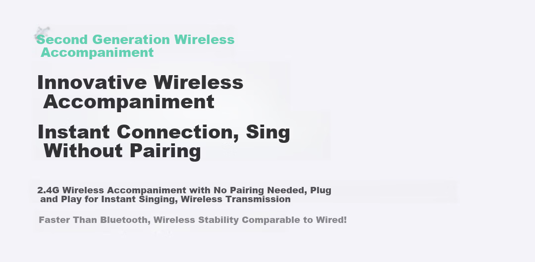 Maono Wireless Microphone Live Singing KTV Condenser Microphone Professional Built-in Sound Card Computer Mobile Recording Dedicated Device Software Reverb Tuning DM40Live Desktop Model 7