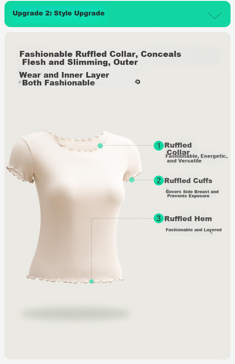 Jianyun Modal Cotton Base Shirt Women's Thin Short Sleeve T-Shirt White Basic Summer Top 7