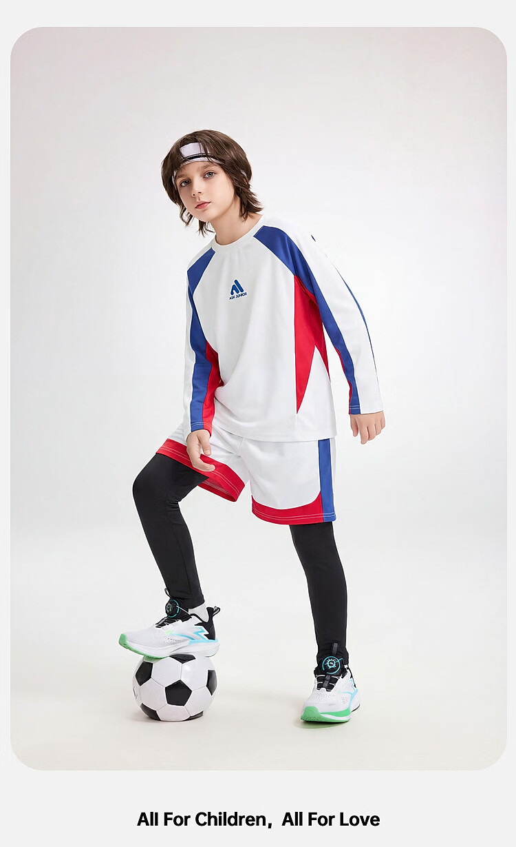ASK JUNIOR Kids Set 2026 Spring Boys Long Sleeve T-Shirt and Casual Pants Sportswear Navy Blue 160 21