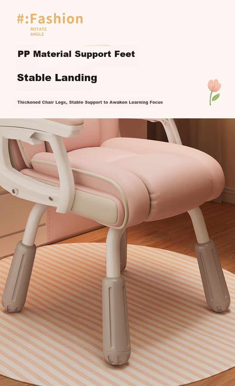 Chibilun Computer Chair Study Chair Bedroom Home Gaming Chair Ergonomic Reclining Backrest Chair Comfortable for Long Sitting 18