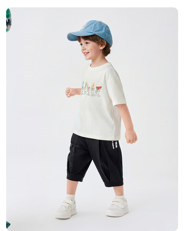 BALABALA 【balaOne】 Quick-Dry Short Sleeve T-Shirt Boys Girls Big Kids 2026 Summer Trend 208226117201 11