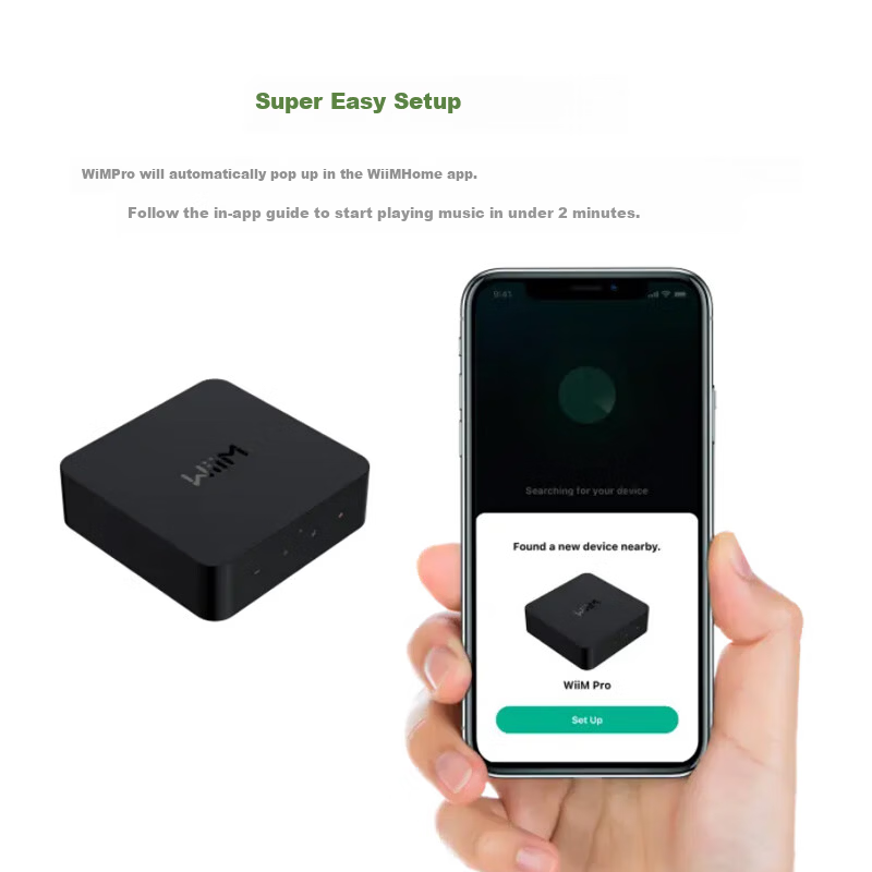 WIIM Pro Streaming Media Player Home DAC Decoder Desktop Lossless HiFi Music Digital Player Network Streaming Audio Decoder