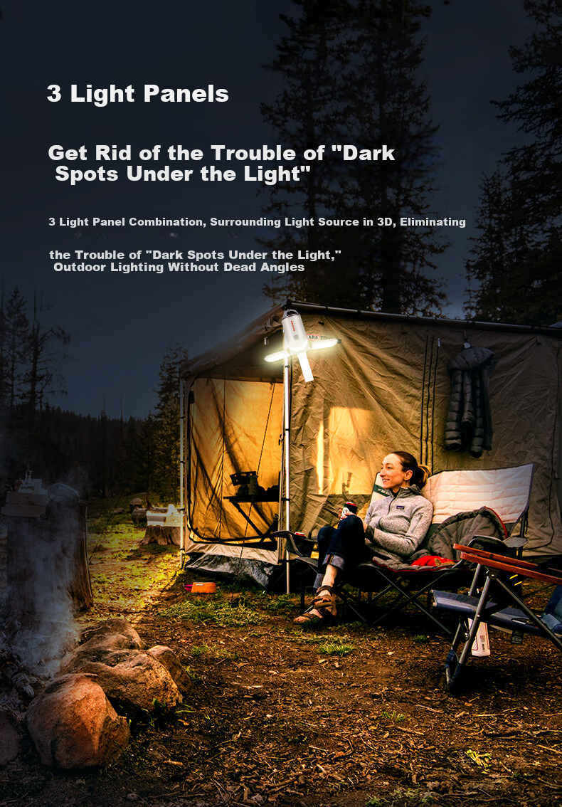 Honeywell Outdoor Camping Lantern Ambient Light Emergency Light Hanging Detachable Multi-Function High Brightness Long Battery Life Outdoor Lamp 4
