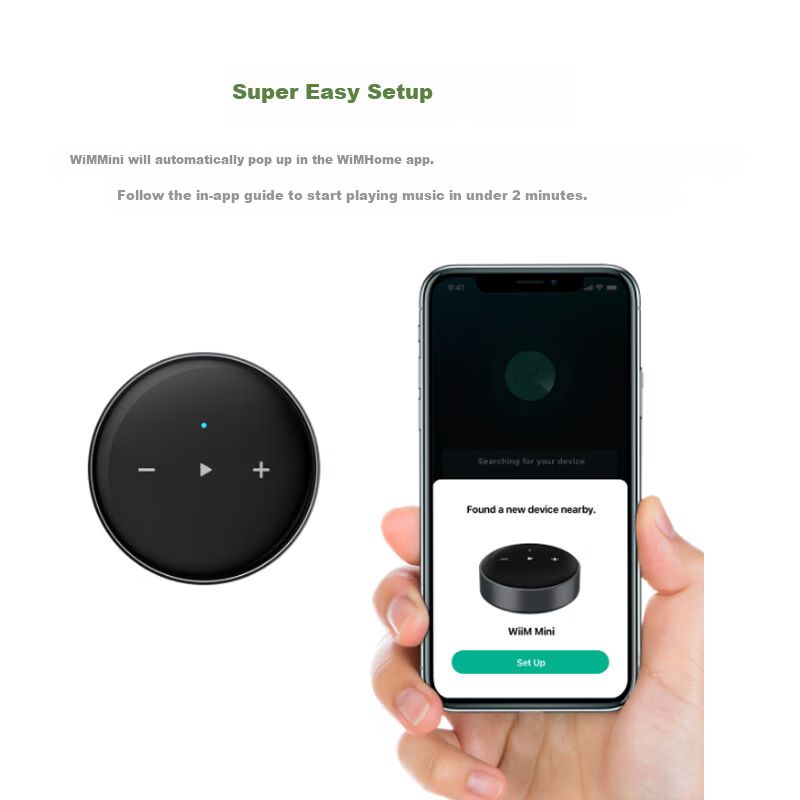 WIIM Mini Digital Streamer DAC All-in-One Lossless HiFi Home Music Digital Player Desktop Music Streaming Airplay Wireless Network Audio Decoder