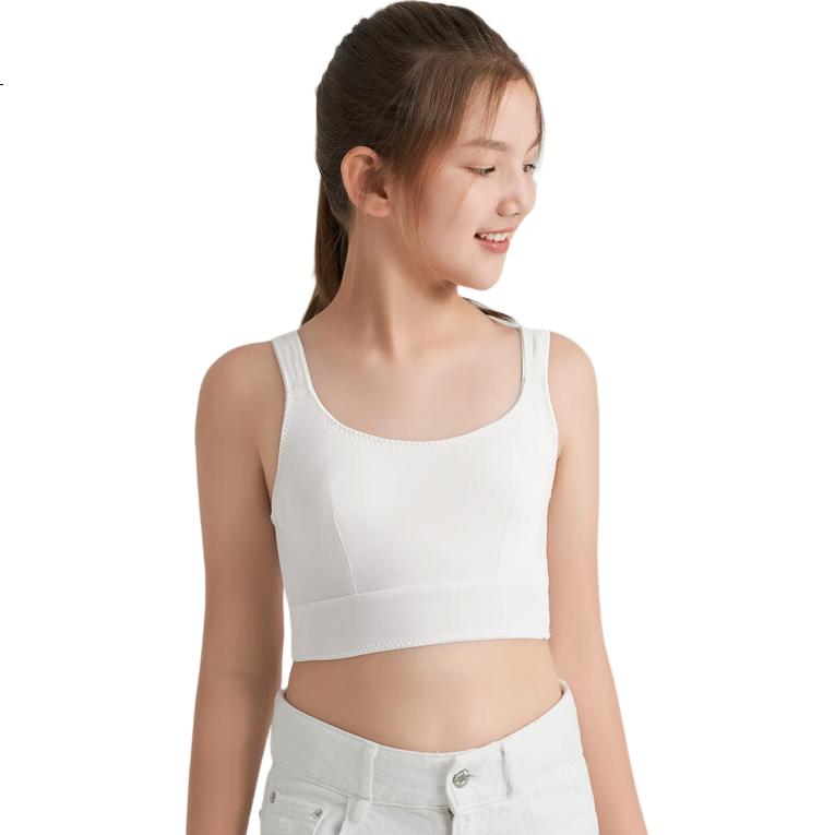Aimer Junior Girls' Bra, First to Third Stage Vest-Style Bra, Second Stage, Size 160