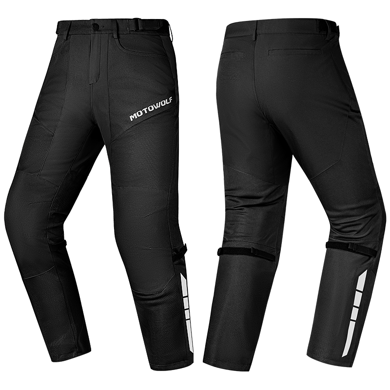 MOTOWOLF Motorcycle Riding Pants Professional Riding Gear Breathable CE Level Protective Motorcycle Casual Pants Summer Unisex