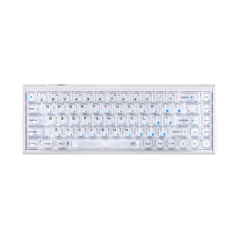 ATKRS6+ Magnetic Axis Keyboard RT Custom Mechanical Gaming Keyboard Wired Hot-Swappable Office Aluminum 68-Key RS6+ White Warrior Snow Blade Switch