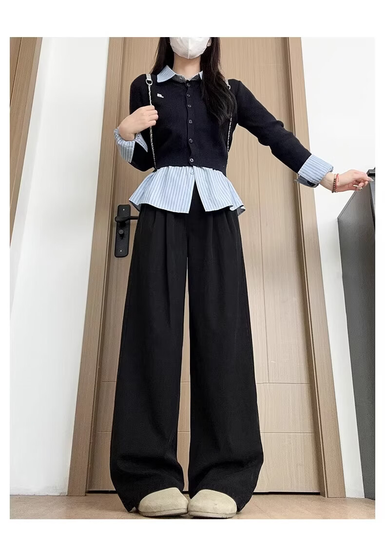 Langsha Tencel Women's Jeans Summer Thin 2026 New High-Waist Wide-Leg Ice Silk Cool Straight Pants for Petite 13