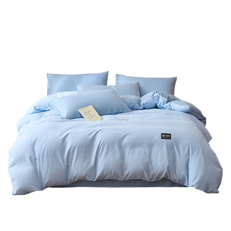 Grace A-Class Antibacterial Single Quilt Cover Skin-Friendly Student Single Duvet Cover Core Set Far Mountain Blue 220*240cm