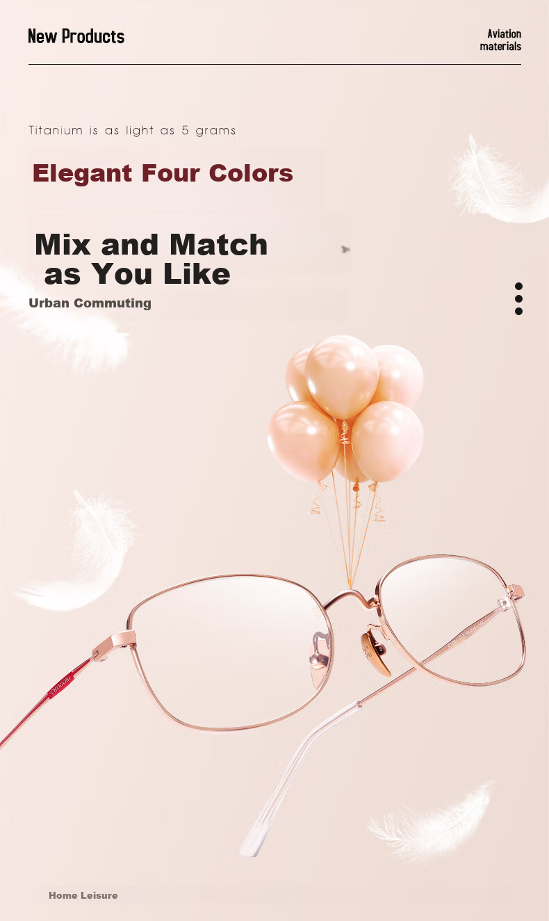 Sunset Red Pure Titanium Reading Glasses HD Blue Light Blocking Fashionable Premium E125M +1.50 Diopter 6