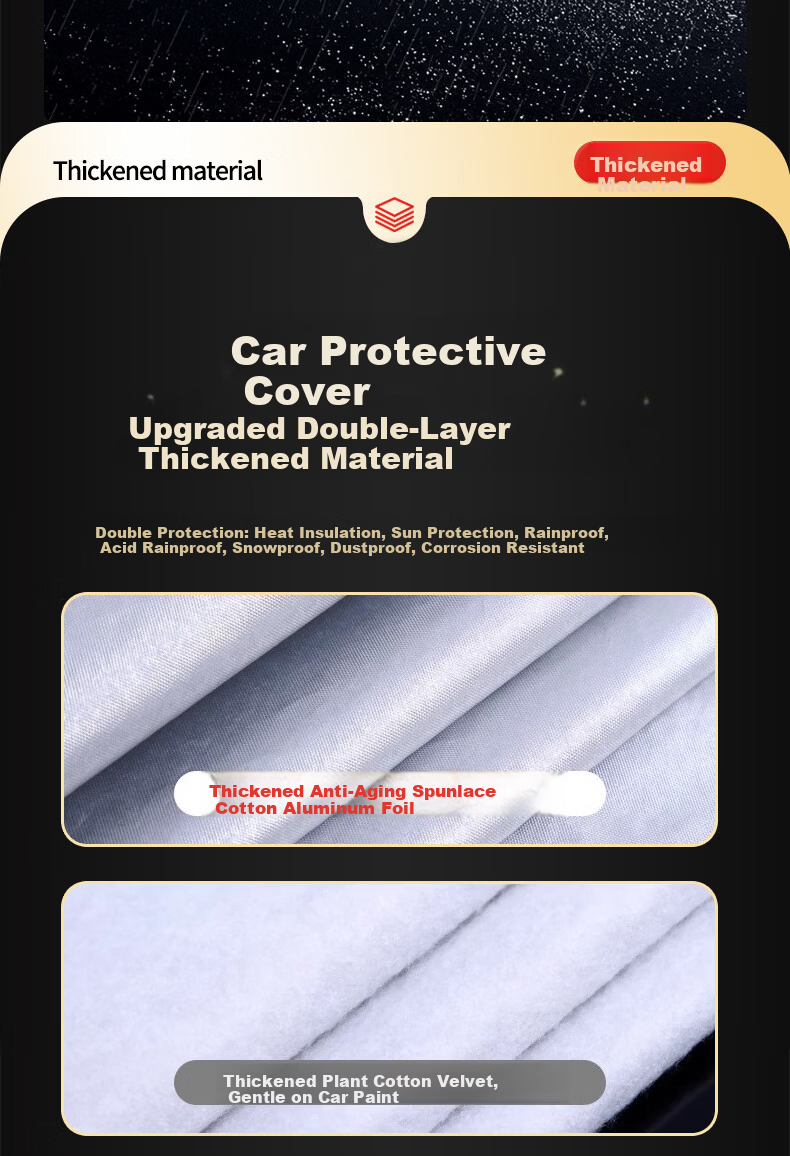 XINSHENGLING Geely Galaxy E5 Car Cover Full Car Sunshade Heat Insulation Rain Snow Frost Protection Car Cover 14