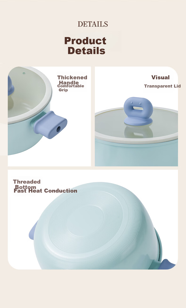 Sacon Large Capacity Ceramic Non-Stick Soup Pot Milk Pot Household Steaming Cooking Stewing Baby Food Pot Porridge Stew Soup Stove Universal 26cm 8