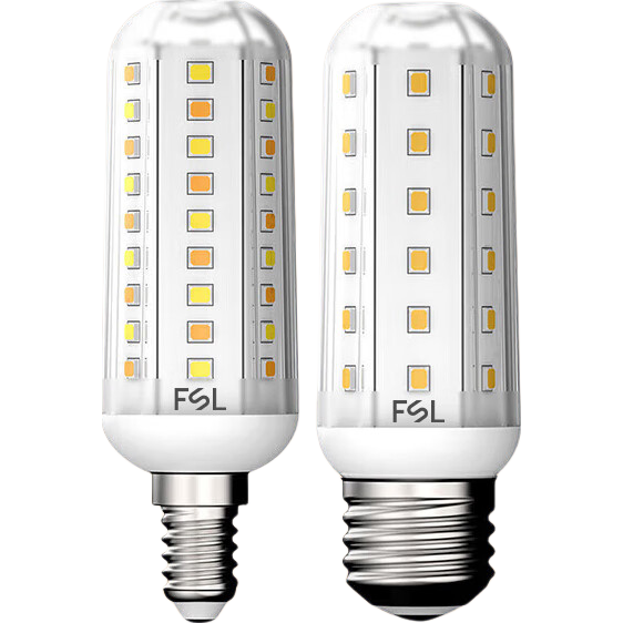 FSL Foshan Lighting High CRI 9W LED Corn Bulb E27 Screw Candle Crystal Energy-saving Bulb (Three-color Adjustable)