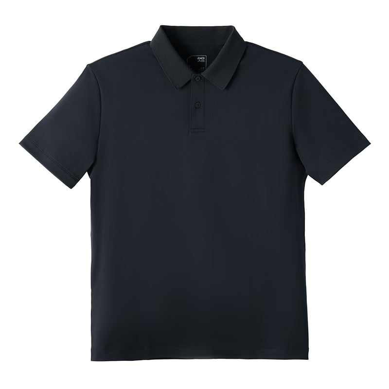 JD Jingzao Dry-Fit Polo Shirt Men Short Sleeve T-Shirt Spring Summer New Breathable Sports Casual Light Business Top Black S