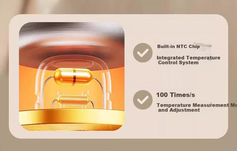 HeWu Wireless Portable Thermostatic Cup Thermostatic Kettle Baby Travel Milk Frother Water Boiling Cup Milk Warmer Fast Charging Set 18