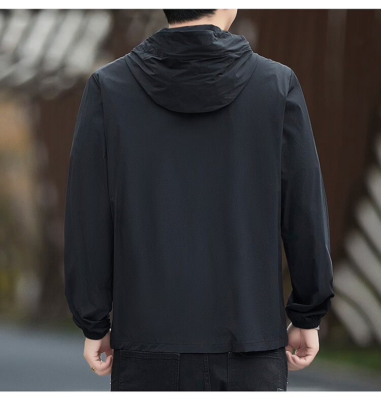 ROMON Men's Summer Ice Silk Quick-Dry Casual Business Breathable Outdoor UV Protection Jacket AG9 Green 5X 16