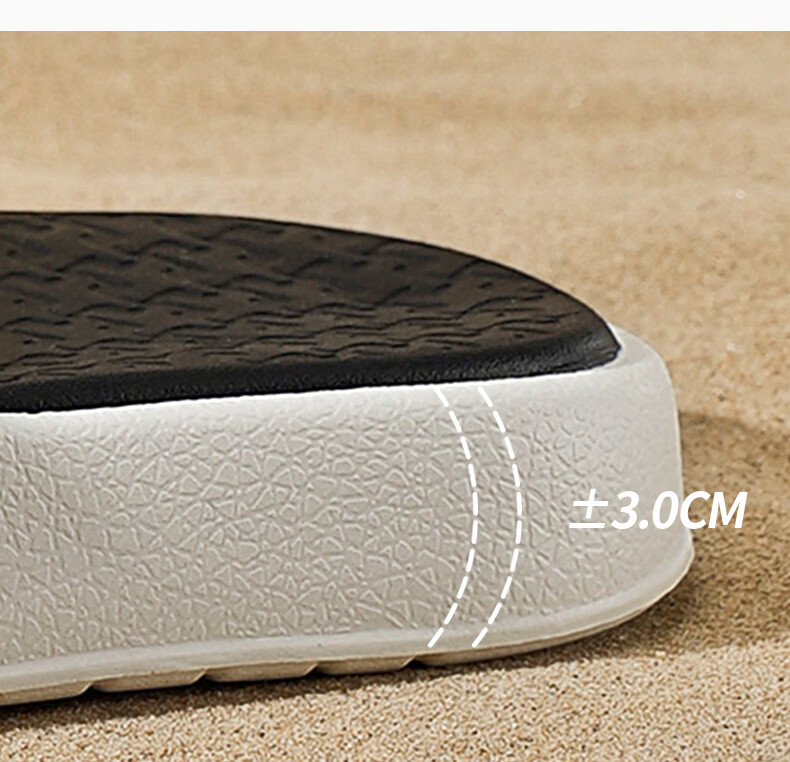XTEP Women's Summer Slide Sandals Casual Outdoor Couple Sports Slippers A050 White Black Size 34-35 3