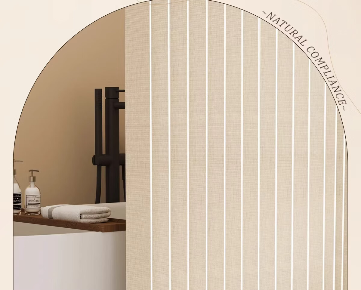 Honglu Thickened Mildew-Resistant Waterproof Bathroom Shower Curtain Partition Curtain Dry and Wet Separation High-Grade 180*200cm 16