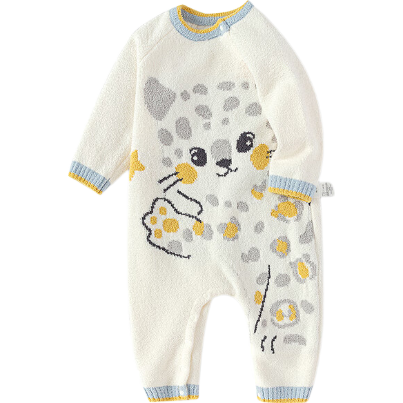 BALABALA Children's Clothing, Baby Romper, Newborn Onesie, Warm Half-Fleece Winter Outfit, Soft And Cute, 209425133201