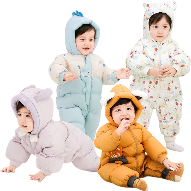 BALABALA Baby Toddler Down Jumpsuit Winter 2025 [Mall Same Style] 200425120207